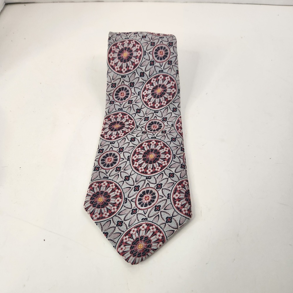 Vintage 60s 70s Tergal Mens Necktie Polyester Necktie Disco Geometric Sun Retro